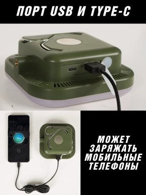 Мощный тактический фонарь ANYSMART аккумуляторный 8 Вт 140 LED