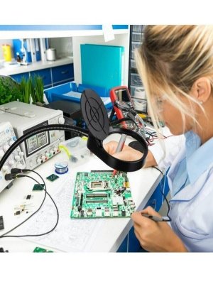 Лупа - лампа на струбцине с дополнительной линзой 38 LED 10х/20х ANYSMART 227493