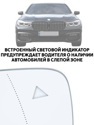Зеркальный элемент левого зеркала BMW 3, 5, 7 серии G20 G21 G28 G30 с автозатемнением, слепые зоны, подогрев
