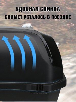 Мотокофр 48 л для мотоцикла, скутера для путешествий + платформа ANYSMART