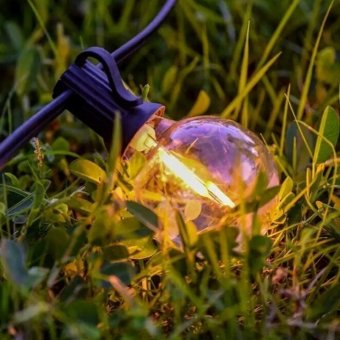 Гирлянда уличная на солнечной батарее 25 ламп, 7,6 метров USB ANYSMART