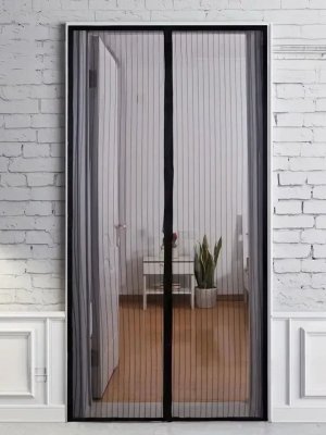Москитная сетка на дверь, магнитная 100 х 210 см ANYSMART, антипыль, антимошка