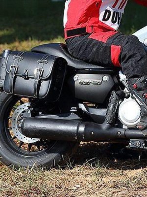 Мотосумки боковые для мотоцикла, ретро, кожаные ANYSMART