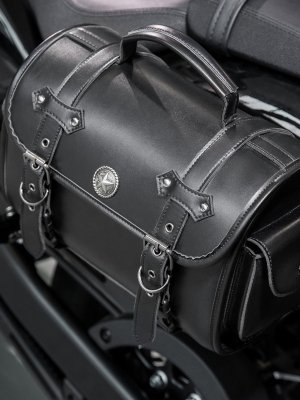 Мотосумка боковая для мотоцикла, ретро, кожаная ANYSMART