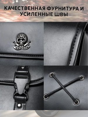 Мотосумки боковые для мотоцикла кожаные ANYSMART