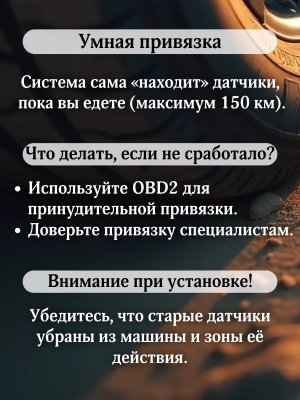 Датчики давления шины TPMS 52933-C1100 Hyundai Creta, Tucson, I40, Sonata, Kia Carnival 4 штуки
