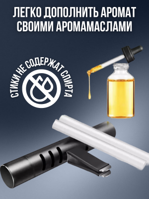 Ароматизатор автомобильный, пахучка в машину, 10 сменных стиков, ANYSMART