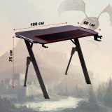 Геймерский компьютерный стол ANYSMART, BladeV2-1060, с подсветкой,черный