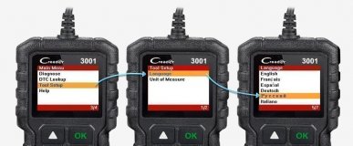 Сканер для диагностики автомобиля ANYSMART X431 CR3001 OBD2