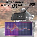 Мотогарнитура ANYSMART, Bluetooth для шлема, 1200 м, 2 микрофона, 2 шт 