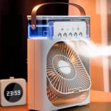 Вентилятор настольный ANYSMART, 3 в 1, с подсветкой белый 10 Вт