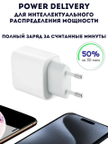 Зарядное устройство для iPhone и Android, Type C 35W блок питания для быстрой зарядки, 1 м